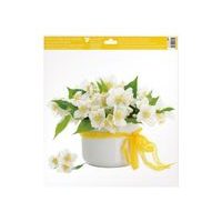 OKENNÍ FÓLIE 6867 KVĚTINY 30X33,5 CM