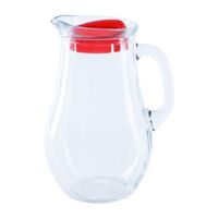 BISTRO GLASS JUG WITH PLASTIC LID 2L