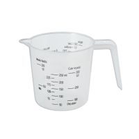 PLASTIC MEASURING CUP WITH PRINTED MEASUREMENTS - 0.25 L