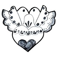 KISZÚRÓ FORMA- SZÍV GALAMBOKKAL