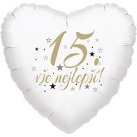 SRDCOVÝ BALÓNIK NA 15. NARODENINY