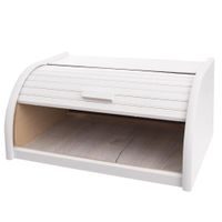 BREAD BOX WOOD 39X28X18 CM WHITELINE WHITE