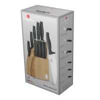 BERLINGERHAUS 10-PIECE KNIFE SET WITH BAMBOO STAND ANTRACIT COLLECTION BH-2758