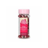 CUKOR DÍSZÍTŐ CSOKOLÁDÉ GYÖNGYÖK - CANDY CHOCO PEARLS LARGE BORDEAUX - 70 G