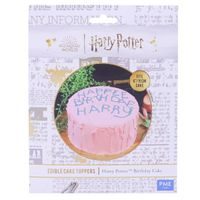 HARRY POTTER "HAPPY BIRTHDAY" EDIBLE CAKE TOPPER - 15 CM