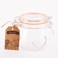 GLASS JAR PATENT BELA HEART 0.5 L
