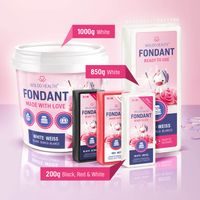 FEKETE FONDANT - 200 G