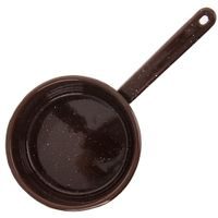 ENAMELED SAUCEPAN BROWN 0.9 L