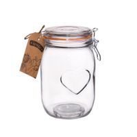 GLASS JAR PATENT BELA HEART 1 L
