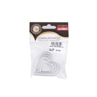 STAINLESS STEEL HEART COOKIE CUTTER SET - 5 PCS