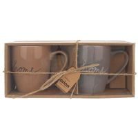 HOME PORCELAIN MUG SET, 0.38 L, 2 PIECES