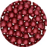CUKOR DÍSZÍTŐ CSOKOLÁDÉ GYÖNGYÖK - CANDY CHOCO PEARLS LARGE BORDEAUX - 70 G