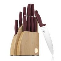 BERLINGERHAUS KNIFE SET WITH BAMBOO STAND 10 PCS LEONARDO COLLECTION BH-2980