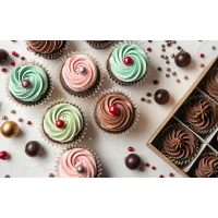 CUKOR DÍSZÍTŐ CSOKOLÁDÉ GYÖNGYÖK - CANDY CHOCO PEARLS LARGE BORDEAUX - 70 G