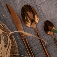 COPPER 24-PIECE CUTLERY SET