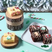 EDIBLE CHRISTMAS SUGAR DECORATIONS - FESTIVE JOY (PACK OF 12)