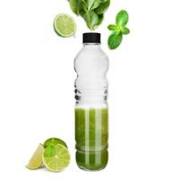 SKLENENÁ FĽAŠA S KOVOVÝM VIEČKOM 1,1 L