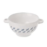 CERAMIC SOUP BOWL MODROTISK 0.75 L