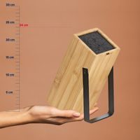 KELA KNIFE BLOCK KIRIL BLACK 24.0X11.0X21.0CM KL-11284