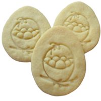 PLASTIC 3D COOKIE CUTTER EGG WITH BASKET - 5 CM