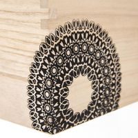 MANDALA WOODEN BOX 26X16X11 CM