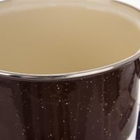 BROWN LEM SMALTÁLT LÁBAS 2,5 L+FEDŐ