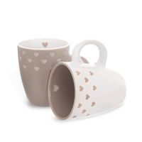 CERAMIC MUG SET LOVE ME 0.14 L (2 PCS)