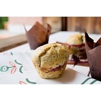 MUFFIN WRAP TULIP BROWN PAPER 10 PC.