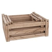 NATURAL WOOD DECORATIVE BOX A 36X26X16 CM
