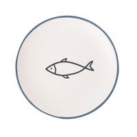 CERAMIC DESSERT PLATE SEA, 19.5 CM