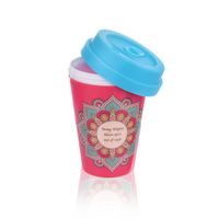 HRNČEK TERMO PLASTOVÝ 0,3 L MANDALA