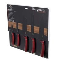 6 DARABOS MÁGNESES KÉSKÉSZLET BURGUNDY METALLIC LINE