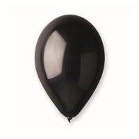 BALLOONS 100 PCS BLACK 26 CM PASTEL
