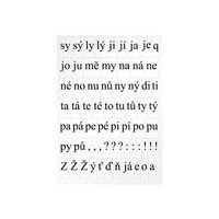 ALPHABET PRINT SET ABECEDA 1050112 (4 SHEETS)