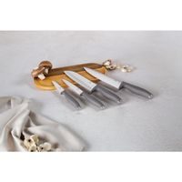 TAUPE COLLECTION 4-PIECE STAINLESS STEEL KNIFE SET