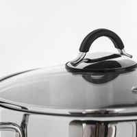 STAINLESS STEEL POT DALIE 10.6 L WITH GLASS LID