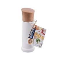 ORION WHITELINE RUBBERWOOD SALT MILL, 15 CM