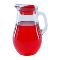 BISTRO GLASS JUG WITH PLASTIC LID 2L