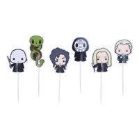 HARRY POTTER CAKE AND CUPCAKE TOPPERS - DARK SIDE (SET OF 6)