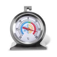 STAINLESS STEEL/GLASS REFRIGERATOR THERMOMETER