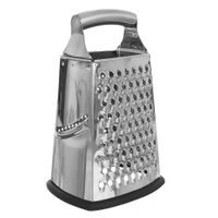 STAINLESS STEEL AND RUBBER 4-SIDED GRATER