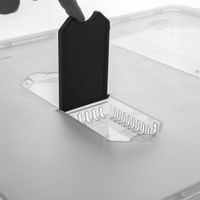 LOW RECTANGULAR PLASTIC STORAGE BOX WITH WHEELS 55 L