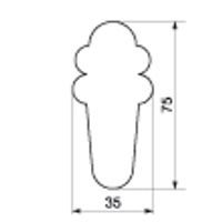 BABY WRAPPER COOKIE  CUTTER 7,5 X 3,5 CM