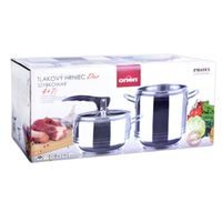 PROFI STAINLESS STEEL PRESSURE COOKER SET 7L + 4L DUO