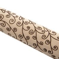 WOODEN ROLLING PIN WITH A 16 CM PATTERN