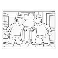 PAT AND MAT COLOURING PAGES