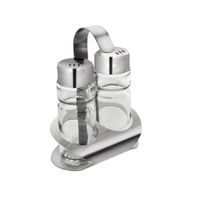 SEASONING SET GLASS/STAINLESS STEEL