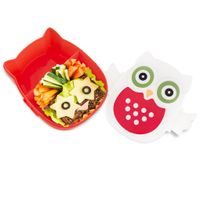 PLASTOVÁ BOX NA SVAČINU SOVA 17X14,5X7 CM