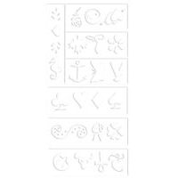 TETOVÁLÓ JELLOLŐK 4DB + SABLONOK