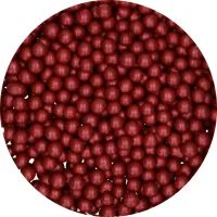 CUKOR DÍSZÍTŐ CSOKOLÁDÉ GYÖNGYÖK - CANDY CHOCO PEARLS LARGE BORDEAUX - 70 G